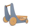 Kinderfeets Wooden 62cm Cargo Walker Slate Blue Baby/Toddler Walking Toy 12m+