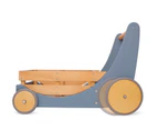 Kinderfeets Wooden 62cm Cargo Walker Slate Blue Baby/Toddler Walking Toy 12m+