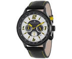 Christian Van Sant Men's Speedway Silver/Yellow Dial Watch - CV3120