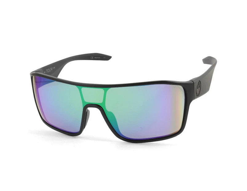 Dragon Tolm 39643-045 Matte Black/Green Ion Men's Mirror Shield Sunglasses