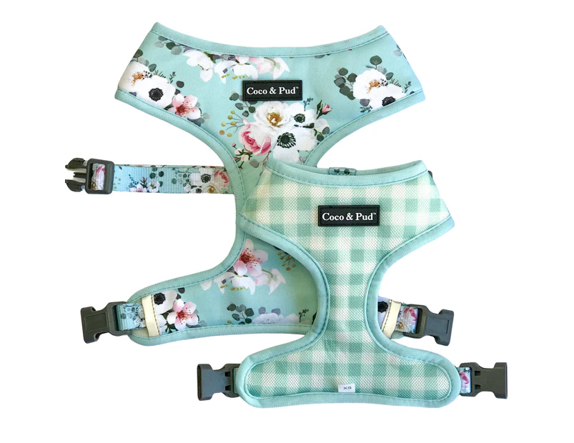 Coco & Pud  French Azure Reversible Dog Harness