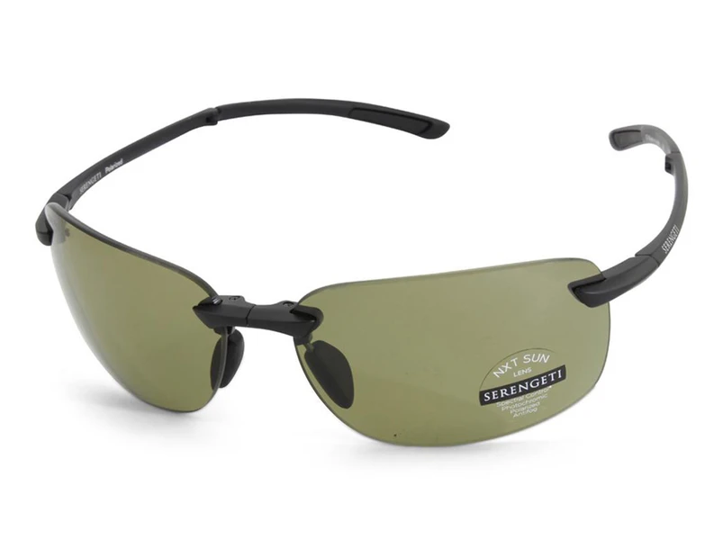 Serengeti Ceriale Polarised Sunglasses - Matte Black/Grey Green