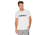 Tony Hawk Men's V-Neck Pyjama Tee / T-Shirt / Tshirt - White