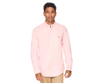 Polo Ralph Lauren Men's Long Sleeve Custom Fit Shirt - Pink