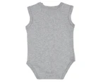 Gem Look Baby Organic Cotton Short Sleeve Bodysuit 3-Pack - Grey Marle