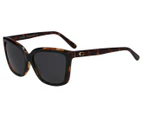 Coach Square Cat Eye 544687 Sunglasses - Black Tortoise Laminate
