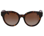 Coach Round Cat Eye 512013 Sunglasses - Dark Tortoise/Brown