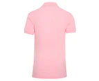 Polo Ralph Lauren Boys' Basic Mesh Knit Polo Tee / T-Shirt / Tshirt - Carmel Pink