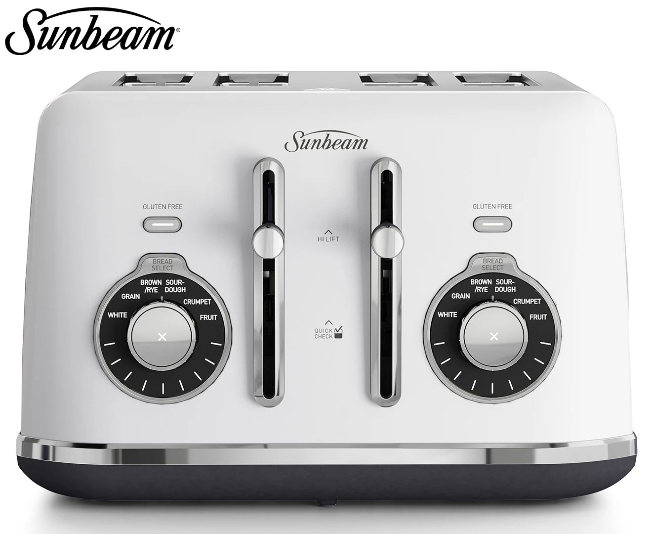 Sunbeam Alinea Select 4 Slice Bread Select Toaster - White Sky