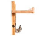 West Avenue Wall-Mounted Coat Rack & Shelf - Natural/Silver