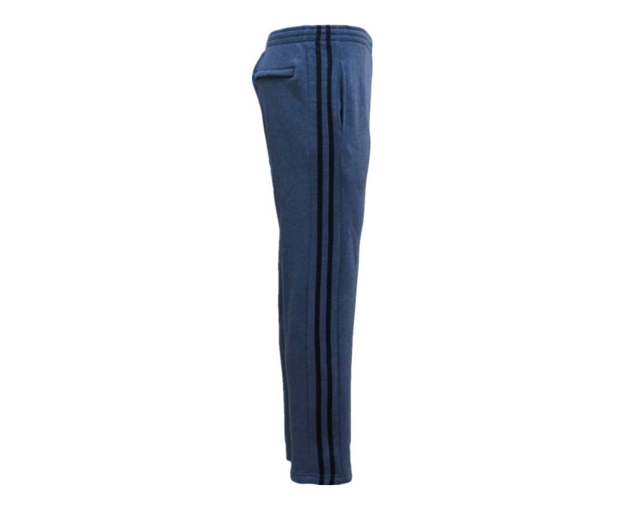 Men's Fleece Casual Sports Track Pants w Zip Pocket Striped Sweat Trousers  S-6XL 