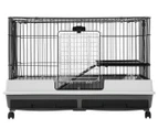 Paws & Claws Large 2-Tier Pet Cage On Wheels