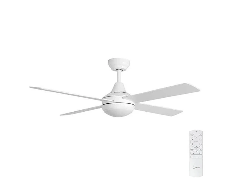 Claro Summer 122 DC Ceiling Fan with Timber Blades and CCT LED Light White
