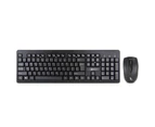 Gecko Office Essentials Wireless Keyboard & Mouse Bundle for PC/Computer Black