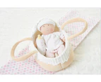 Bonikka - Grace Baby Doll in Carry Cot With Bottle & Blanket