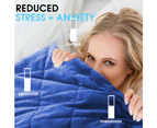 Dreamz Weighted Blanket Heavy Gravity Adults Deep Relax Adult 9KG Blue