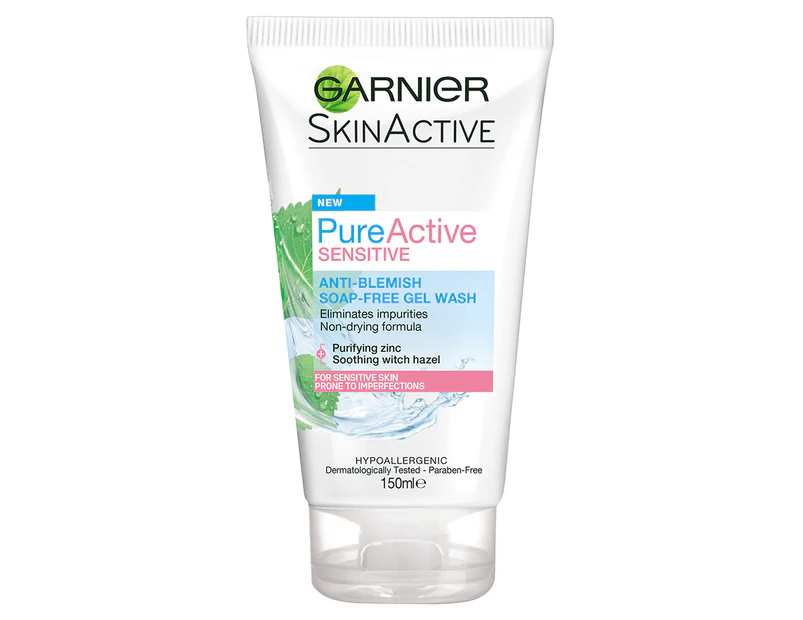 Garnier Skin Active Pure Active Anti-Blemish Soap-Free Gel Wash 150mL