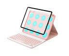 Ymall Keyboard Case With Apple Pencil Holder&Detachable Ymall Keyboard Case for iPad 10.2/10.5/10.9-Pink