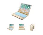 Ymall Keyboard Case With Pencil Holder 7 Colors Backlit 360 Rotatable Keyboard Case For iPad Air 10.5/Pro10.5 F360AS-Gold