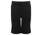 DKNY Boys' Woven Stretch Cotton Twill Shorts - Black