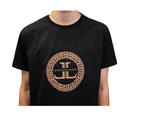 Lorenzo Leone Flocked-logo Tee / T-shirt / Tshirt - Black - BLACK