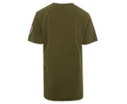 Diesel Youth Embroidered Tee / T-Shirt / Tshirt - Olive Night