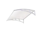 NOVBJECT DIY Window Door Awning Canopy Patio UV Rain Outdoor Cover Sun Shield 1m x 1m