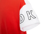 DKNY Youth Girls' Colour-Block Tee / T-Shirt / Tshirt - Flame Scarlet