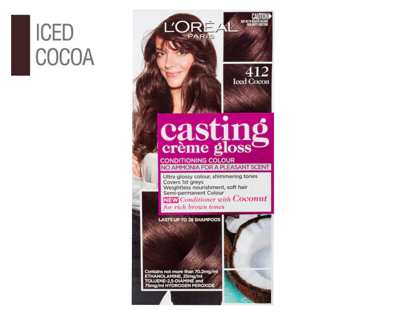 L'Oréal Paris Casting Crème Gloss Semi-Permanent Hair Colour - #412 Iced Cocoa