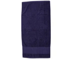Towel City Printable Border Hand Towel (Navy) - PC3891