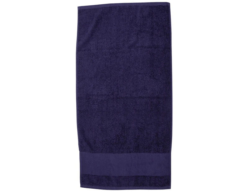Towel City Printable Border Hand Towel (Navy) - PC3891