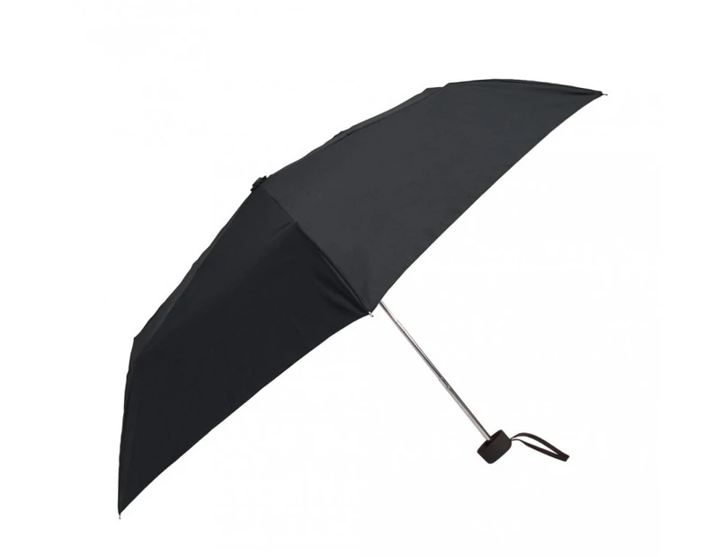 SNOWGUM Ultra Light Travel Umbrella Black 90cm Aluminium Lightweight Weathergear - Black