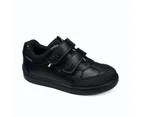 ToeZone Boys' Leo Black Leather School Shoe