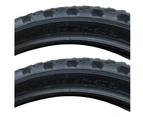 Positz Performance BMX Bike Tyres – 20 x 2.125, Black (2 Pack)