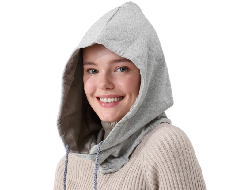 Radia Smart Cotton Hood Hat (Grey) Emf Protection 5G Anti-Radiation Rf Blocking Brain Coat Unisex Grey