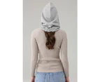 Radia Smart Cotton Hood Hat (Grey) Emf Protection 5G Anti-Radiation Rf Blocking Brain Coat Unisex Grey