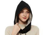 Radia Smart Cotton Hood Hat (Black) Emf Protection 5G Anti-Radiation Rf Blocking Unisex Black
