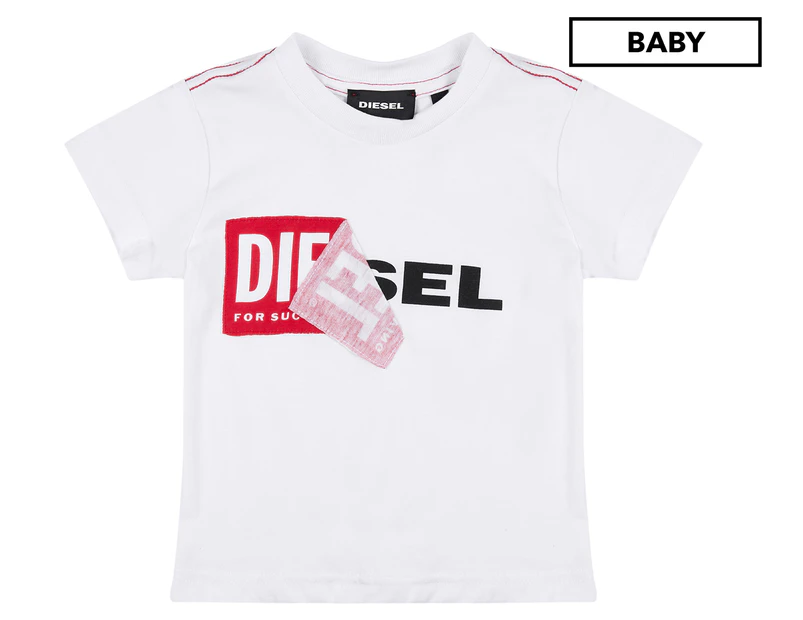 Diesel Baby Knit Tee / T-Shirt / Tshirt - Bianco