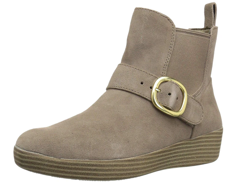 FitFlop Womens Superbuckle Closed Toe Ankle Chelsea Boots