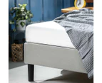 Zinus Fabric Bed Base Frame - Light Grey
