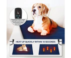 Heated Dog Cat Pad Puppy Electric Heater Blanket Pet Heating Bed Doggy Mat Thermal Protection 60x45cm L