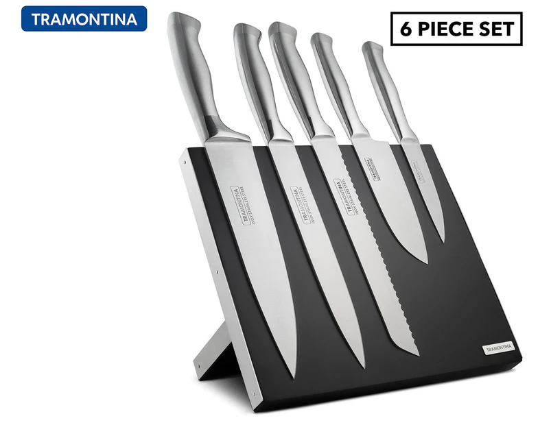 Tramontina 6-Piece Polaris Magnetic Knife Block Set