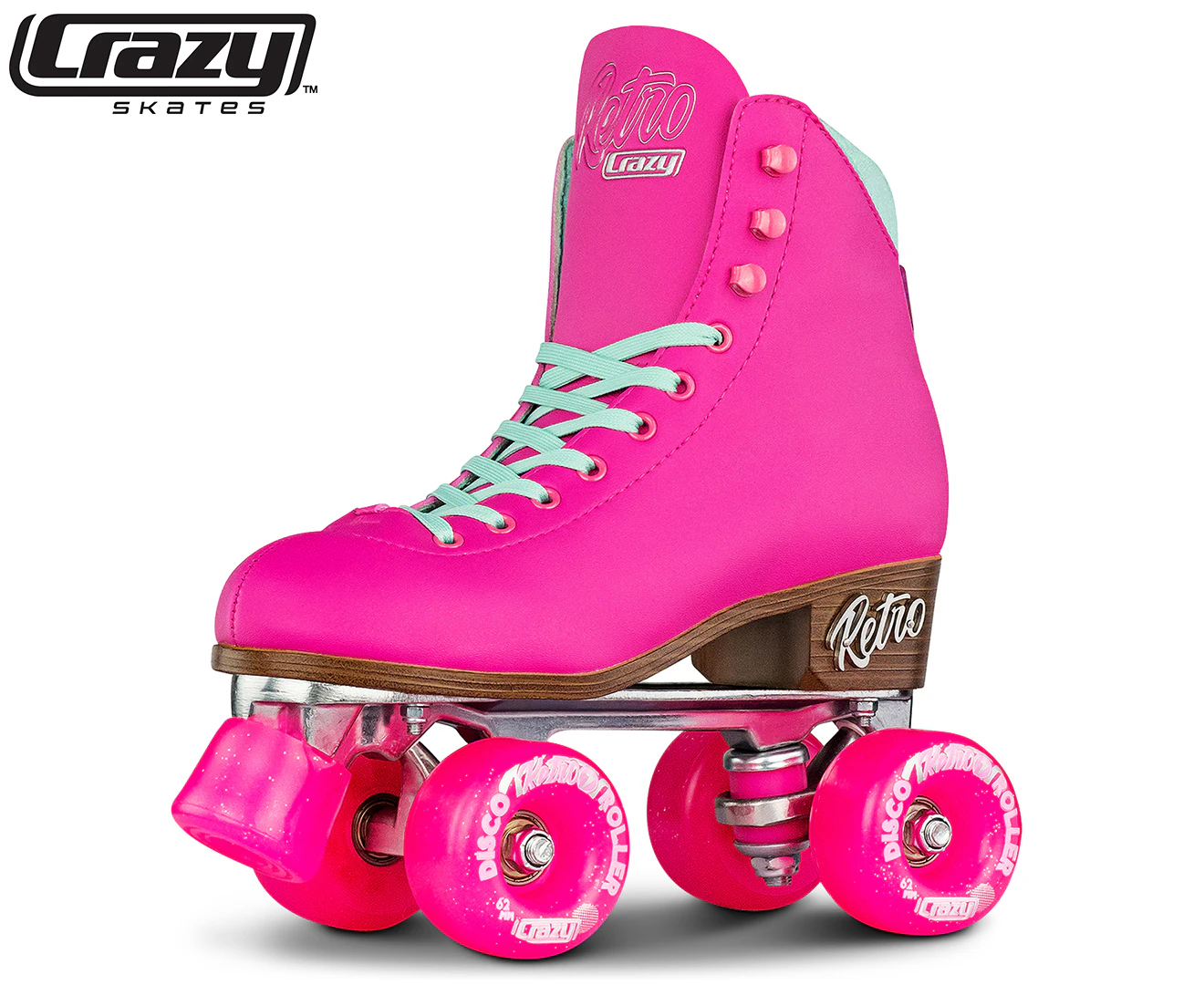 Crazy Skates RETRO Roller Skates - Pink