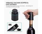 4 in 1 Electric Wine Bottle Opener Set - Black