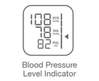 Lifesense Digital wrist blood pressure monitor pulse with blue backlight screen