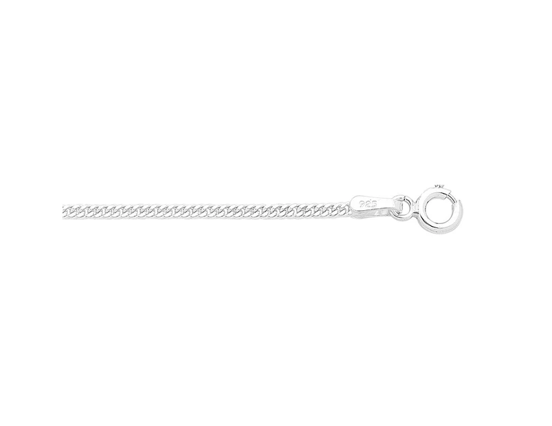 Bevilles Curb Necklace Sterling Silver 60cm