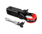 X-BULL Hitch Receiver 5T pin Towbar 4WD Offroad Recovery Kit Bow Shackle