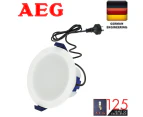 AEG LED Downlight Kit 10W 3000K warm white with plug and flex