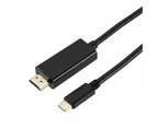 USB-C to HDMI 4K 1.8m Type C to Cable Thunderbolt 3 Compatible Male to Male laptop MacBook iMac Surface Chromebook