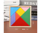 Wooden Tetris Puzzle and 4 Tangram Candy Colour Educational Montessori Toys Kids